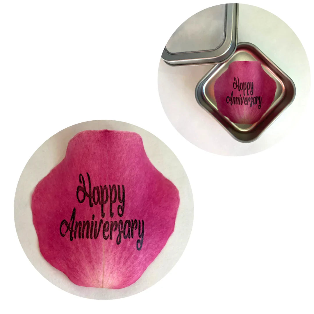 Happy Anniversary Preserved Rose Petal
