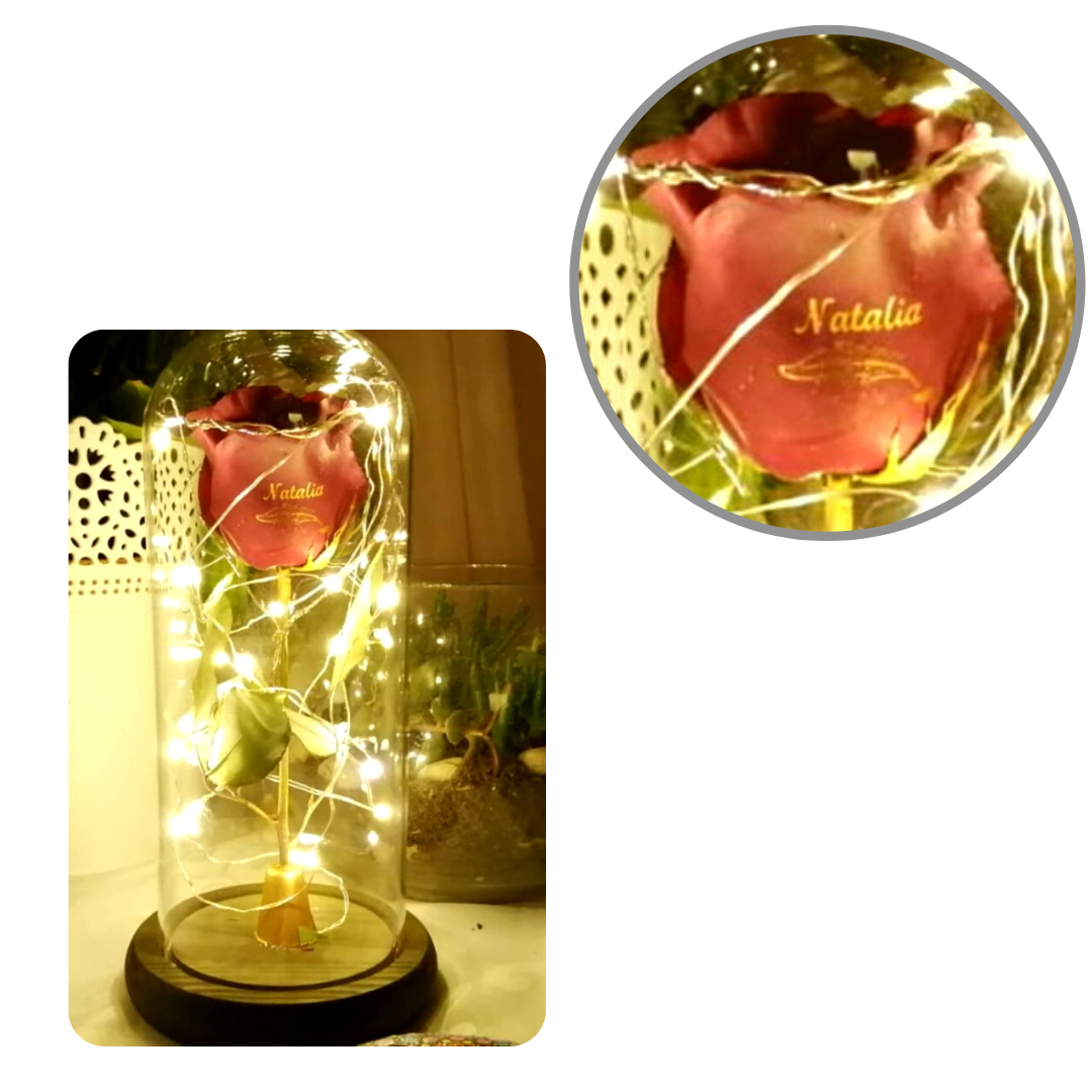 Enchanted Burgundy  Lamp