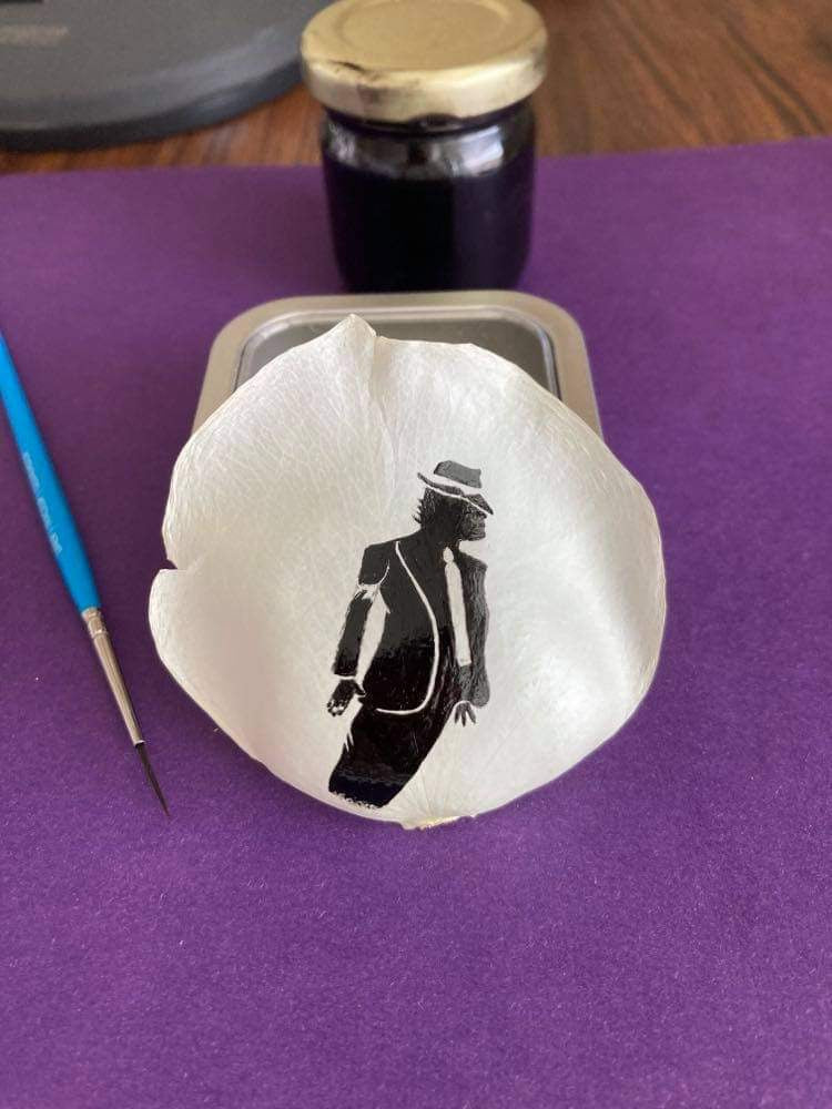 Art in Rose Petal- Michael Jackson