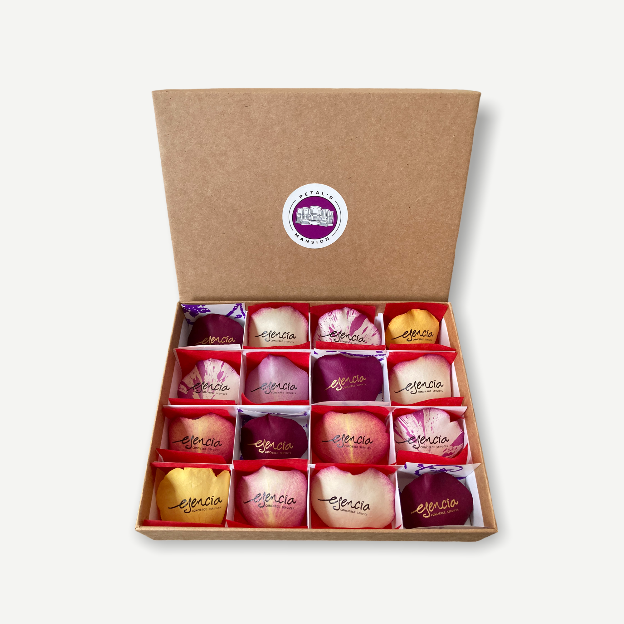 Luxury Custom Preserved Mixed Rose Petals Box