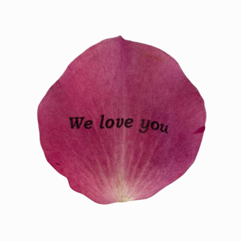 I Miss You Preserved Rose Petal