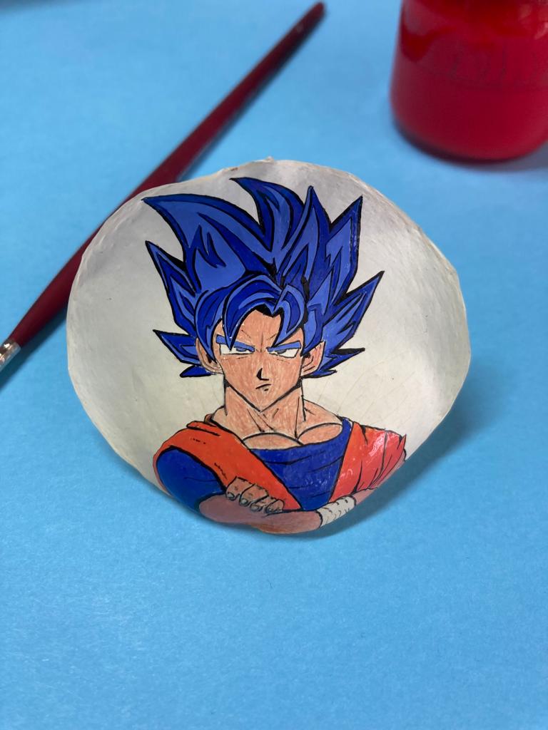 Art in Rose Petals- Goku
